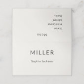 Menu Carte d'Architecte (Extérieur déplié)