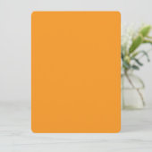 Menu “Carte minimale orange vibrante” (Debout devant)
