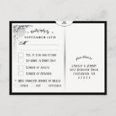 MENU Carte Tarot Halloween correspondant à la cart (Dos)