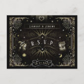 MENU Carte Tarot Halloween correspondant à la cart (Devant)