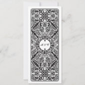 Menu Cartes de Réception de Mariage As de Pique (Dos)