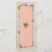 Menu Cartes de réception de mariage Wonderland Rab (Dos)