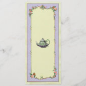 Menu Cartes Téière Merveilleux Mariage (Dos)