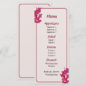 Menu Cascade d'Orchidées Magenta Menu... (Devant / Derrière)