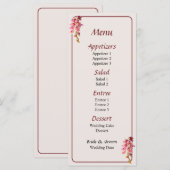 Menu Cascade d'orchidées roses (Devant / Derrière)