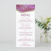 Menu Cassis simple chic agate romantique élégant (Debout devant)