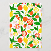 Menu Célébration Citrus CUSTOM Bold Été LEMON LIME (Dos)
