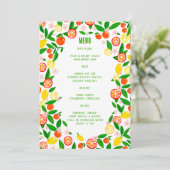 Menu Célébration Citrus CUSTOM Bold Été LEMON LIME (Debout devant)