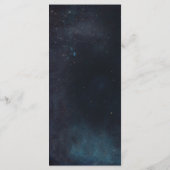 Menu Celestial Galaxy Starry Night Moody Blue Wedding (Dos)