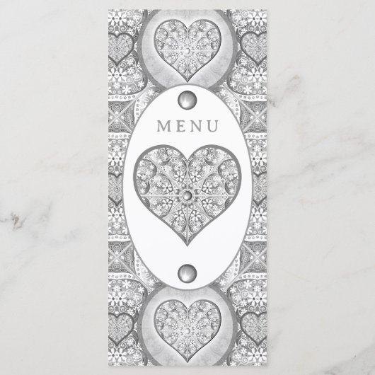 Menu Céramique gris dentelle (Dos)