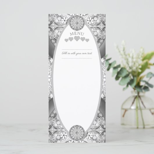 Menu Céramique gris dentelle (Debout devant)