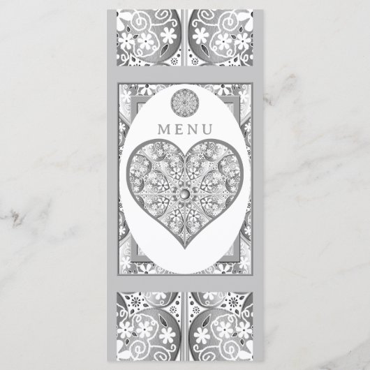 Menu Céramique gris dentelle (Dos)