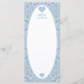 Menu Céramique Lace Bleu clair (Devant)