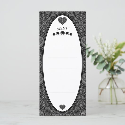 Menu Céramique noir (Debout devant)