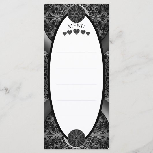 Menu Céramique noir (Devant)