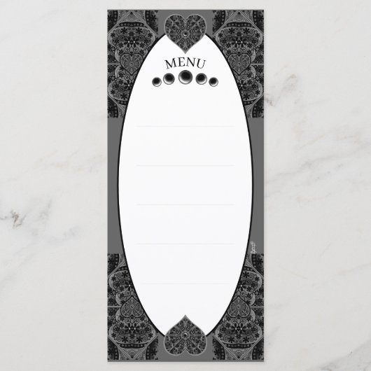 Menu Céramique noir (Devant)