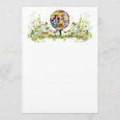 Menu Cercle de Forêt Magique de l'Amour Mariage (Dos)