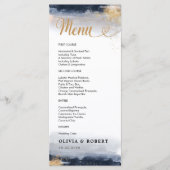 Menu Cérémonie de Mariage Marine et Gold (Devant)
