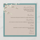 Menu Cerisiers Fleurs de Cerisier Blanches Mariage Mode (Devant)