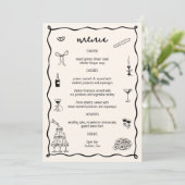 Menu C'est Amore Fête des mariées (Debout devant)