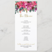 Menu C'est la saison pour se marier Hiver Rose Noël (Devant)