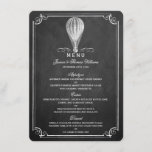 Menu Chalkboard Hot Air Balloon Collection Mariage<br><div class="desc">La Chalkboard Hot Air Balloon Collection Mariage - Cartes de menu.</div>