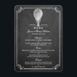 Menu Chalkboard Hot Air Balloon Collection Mariage<br><div class="desc">La Chalkboard Hot Air Balloon Collection Mariage - Cartes de menu.</div>