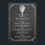 Menu Chalkboard Hot Air Balloon Collection Mariage<br><div class="desc">La Chalkboard Hot Air Balloon Collection Mariage - Cartes de menu.</div>