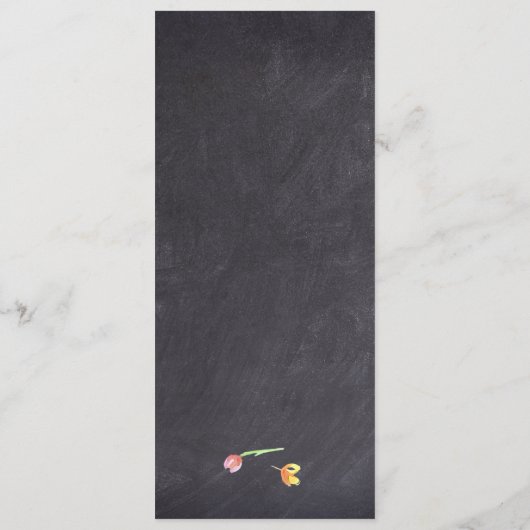 Menu Chalkboard Watercolour (Dos)