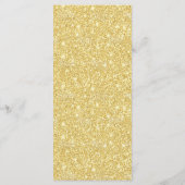 Menu Champagne Beige Gold Parties scintillant 4x9" Mari (Dos)
