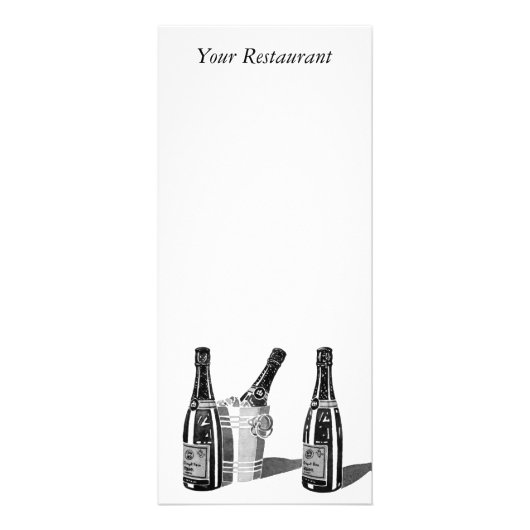 Menu Champagne en Ice Bucket (Voorkant)