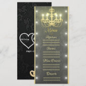 Menu Chandelier d'or (Devant / Derrière)
