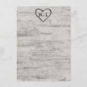 Menu Charbonnière sculptée Dîner Rustique Bois de boule (Dos)