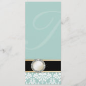 Menu Charlamain Damask Wedding (Voorkant)