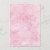 Menu Charme parisien Bleu & Rose Floral Chic Dîner (Dos)