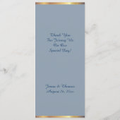 Menu Charme Sud, Mariage (Dos)