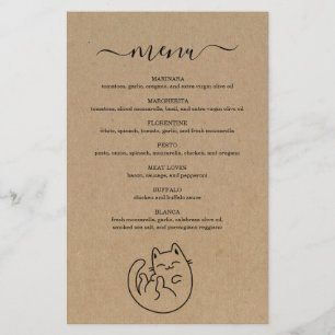 Menu Chat Kitty