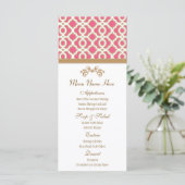 Menu chaud rose et or marocain (Debout devant)