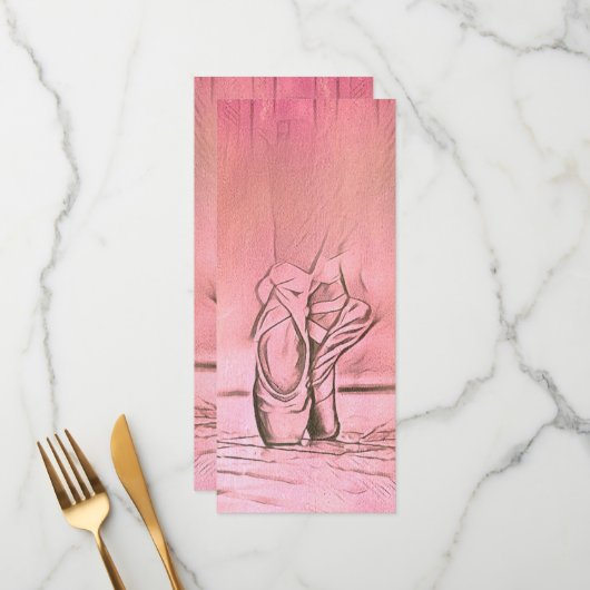 Menu Chaussures de ballet rose Ballerina (Devant/Arrière en situation)