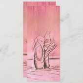 Menu Chaussures de ballet rose Ballerina (Devant / Derrière)