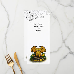 Menu Chauve-souris mignonne d'Halloween