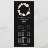 Menu Chef pâtissier boulanger Aquarelle Cuisine Ustensi (Devant)