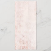 Menu Chic boho rustique pampas mariage lune fleurie (Dos)