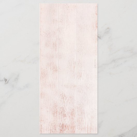 Menu Chic boho rustique pampas mariage lune fleurie (Dos)