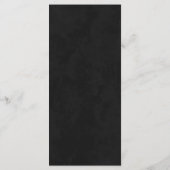 Menu Chic bordeaux et or noir mariage (Dos)