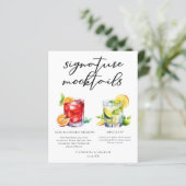 Menu Chic de Mocktails de Mariage Negroni Mint Jul (Debout devant)