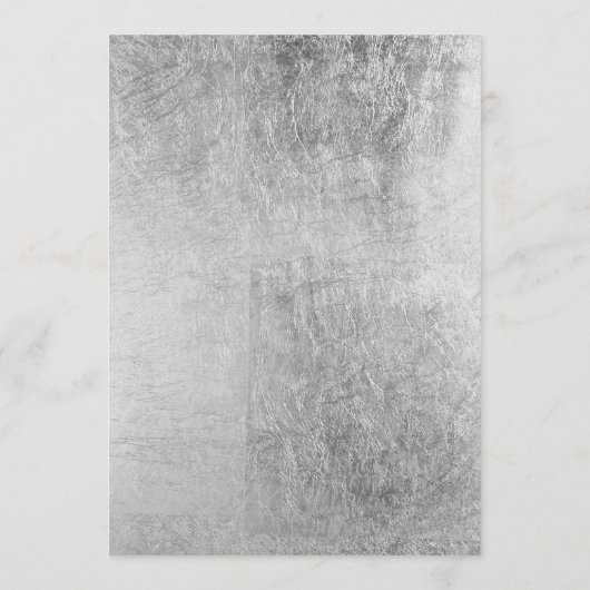 Menu Chic glamour tendance parties scintillant argent M (Dos)