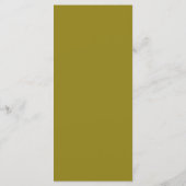 Menu Chic Green Hummingbird et Gold Dust Mariage (Dos)