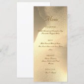 Menu Chic Plat Encre Alcoolique Or (Devant / Derrière)