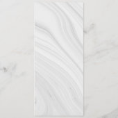 menu chic royal bleu gris gris mariage (Dos)